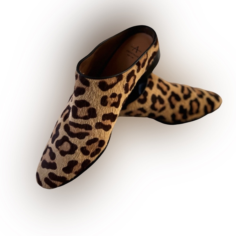 Aquatalia Cheetah on calf Slides